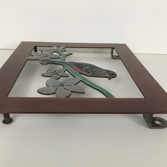 Open Steel Frame Bird Cutout Dogwood Wall Decor - Picture 15 of 16